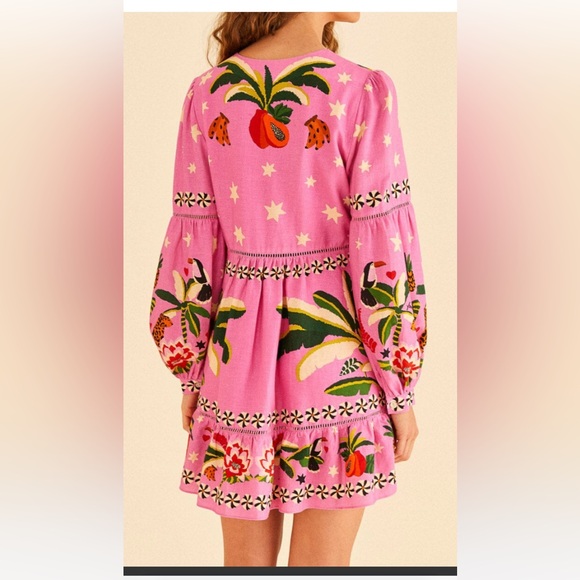 NWT Farm Rio leopard forest mini dress - Picture 4 of 8